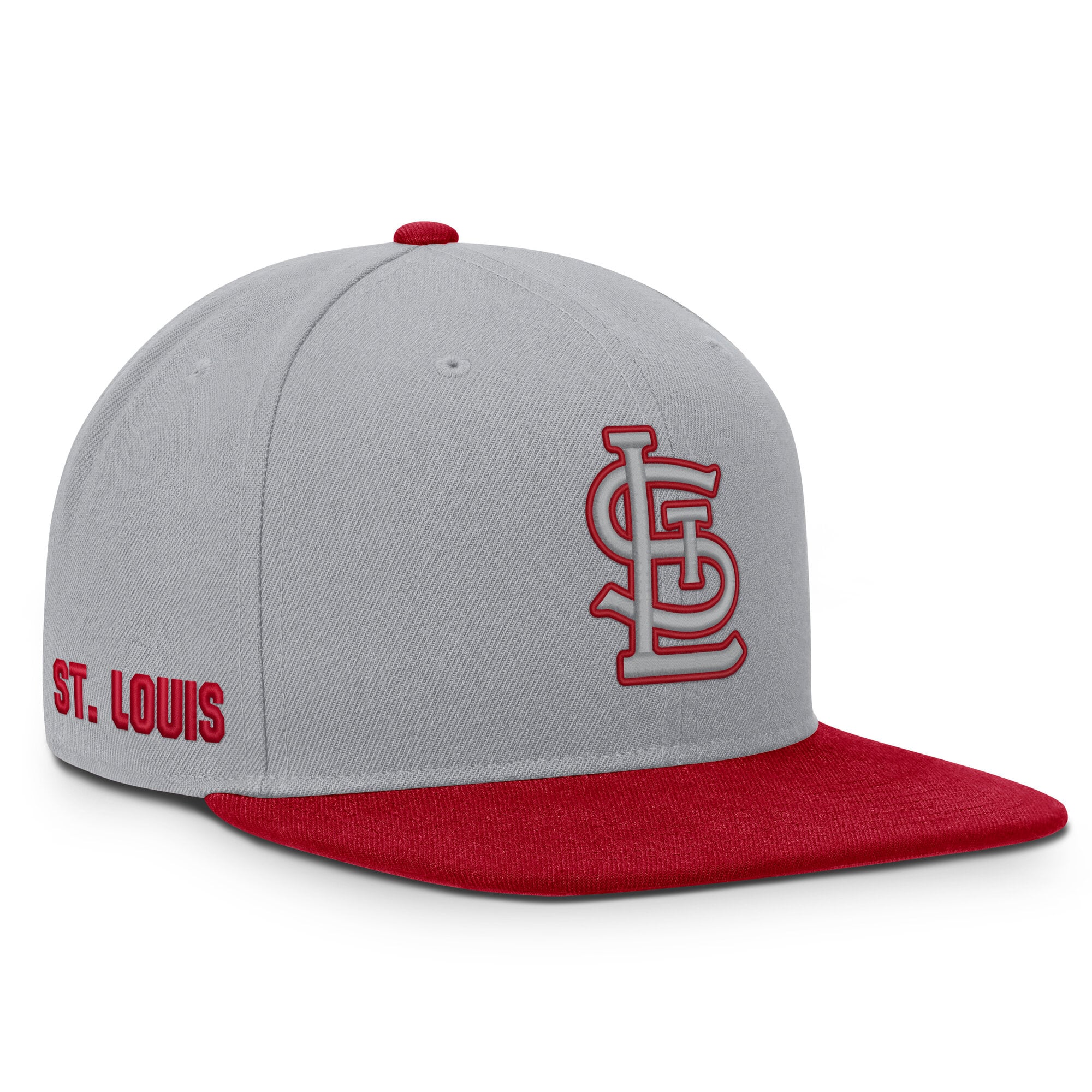 Men's Nike Gray/Red St. Louis Cardinals Primetime Pro Dri-FIT Snapback Hat
