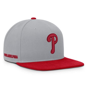 Men's Nike Gray/Red Philadelphia Phillies Primetime Pro Dri-FIT Snapback Hat