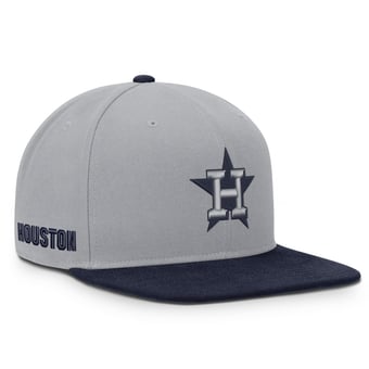 Men's Nike Gray/Navy Houston Astros Primetime Pro Dri-FIT Snapback Hat