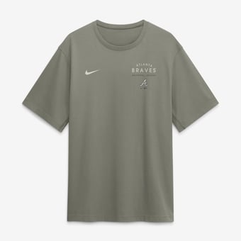Men's Nike  Olive Atlanta Braves Statement Dri-FIT Primary T-Shirt