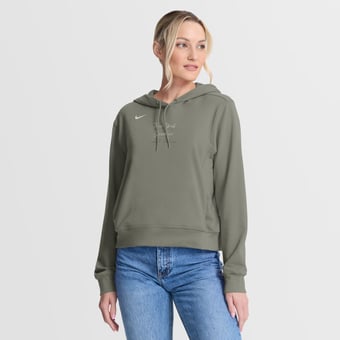 Women's Nike Olive New York Yankees One Tri-Blend Dri-FIT Hoodie