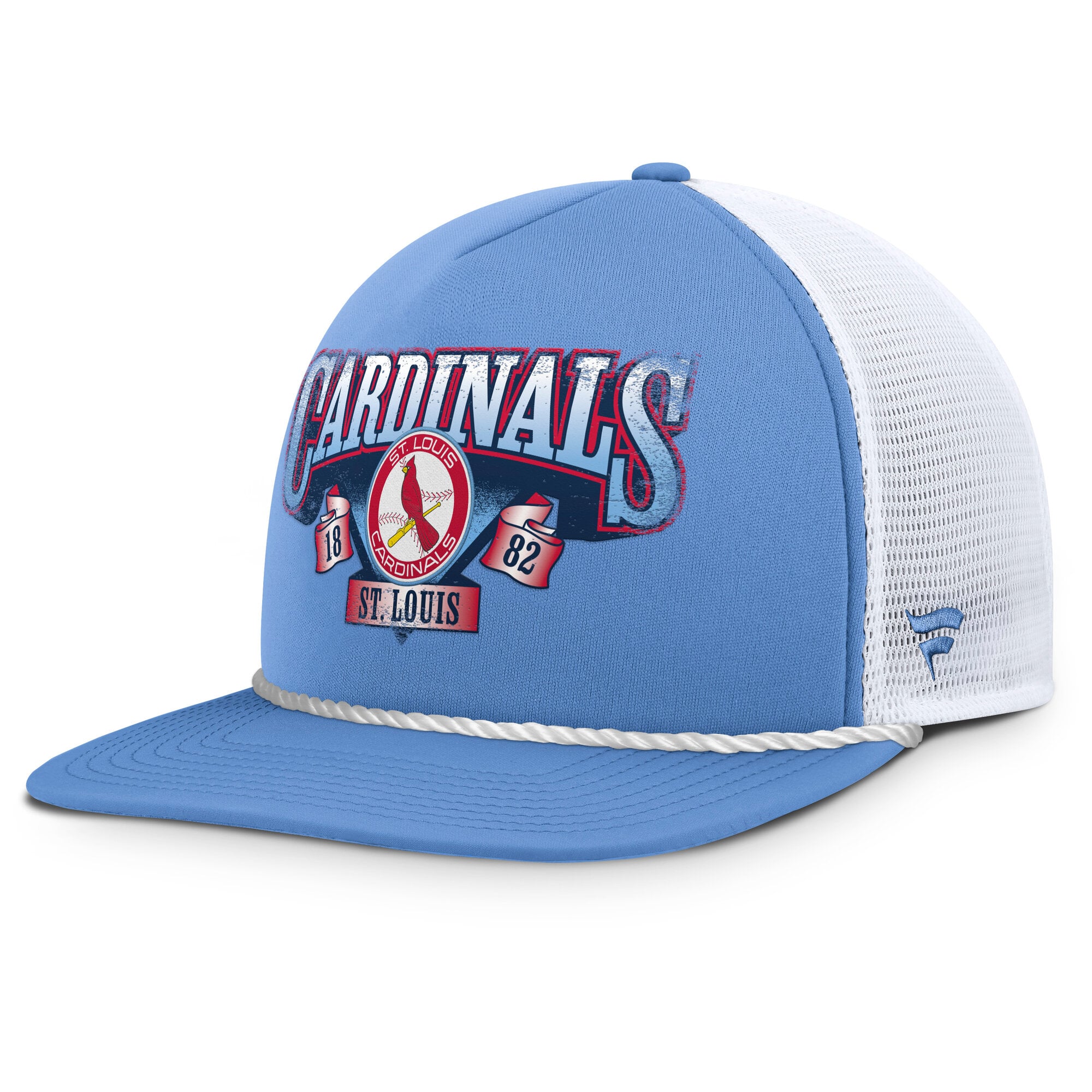 Men's Fanatics Light Blue/White St. Louis Cardinals Recall Snapback Hat