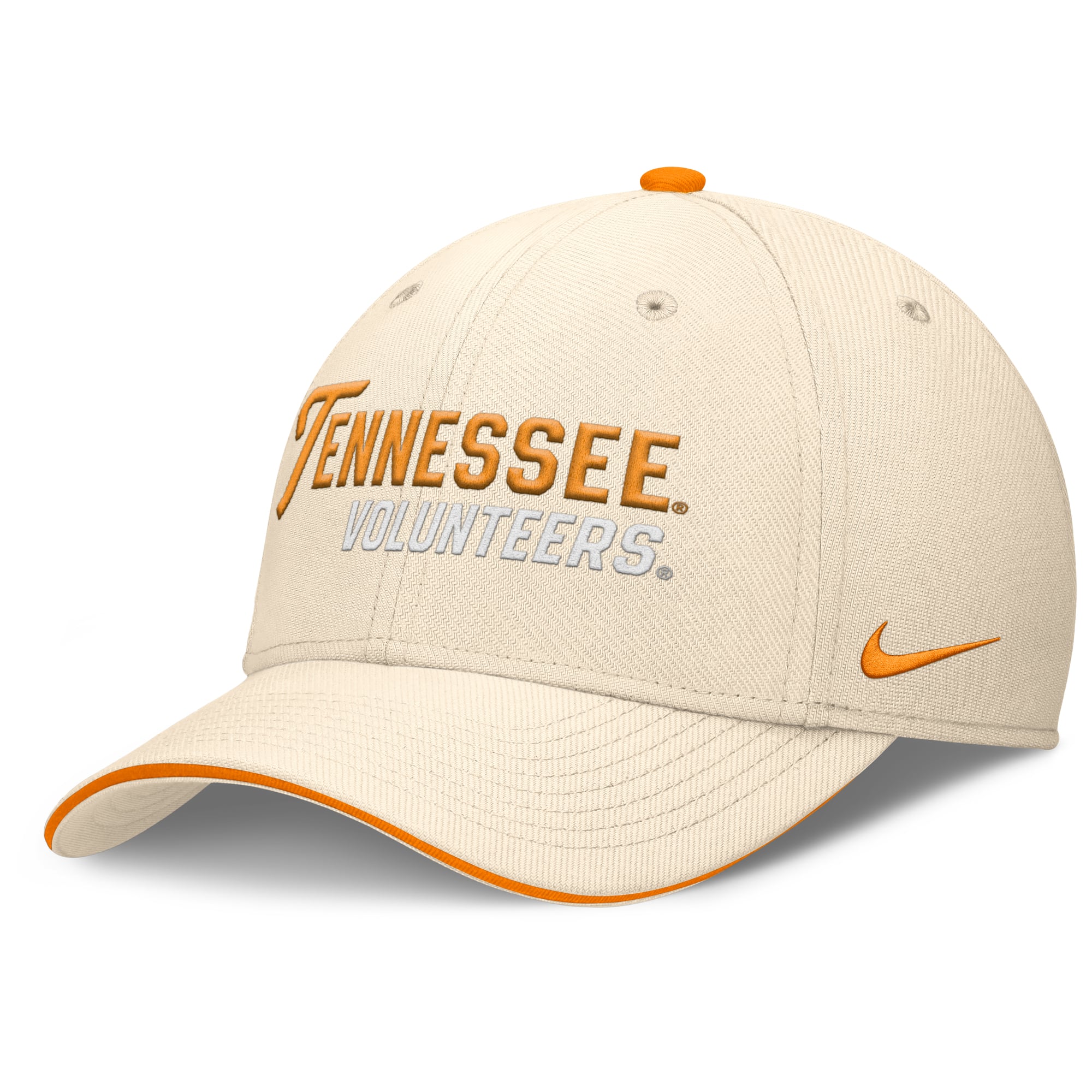 Men's Nike Natural Tennessee Volunteers 2026 Primetime Swooshflex Hat