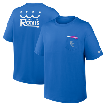 Men's Nike Royal Kansas City Royals City Connect Max90 Pocket T-Shirt
