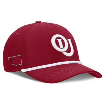 Unisex Nike Crimson Oklahoma Sooners 2026 Basketball Refresh 5-Panel Rope Rise Hat