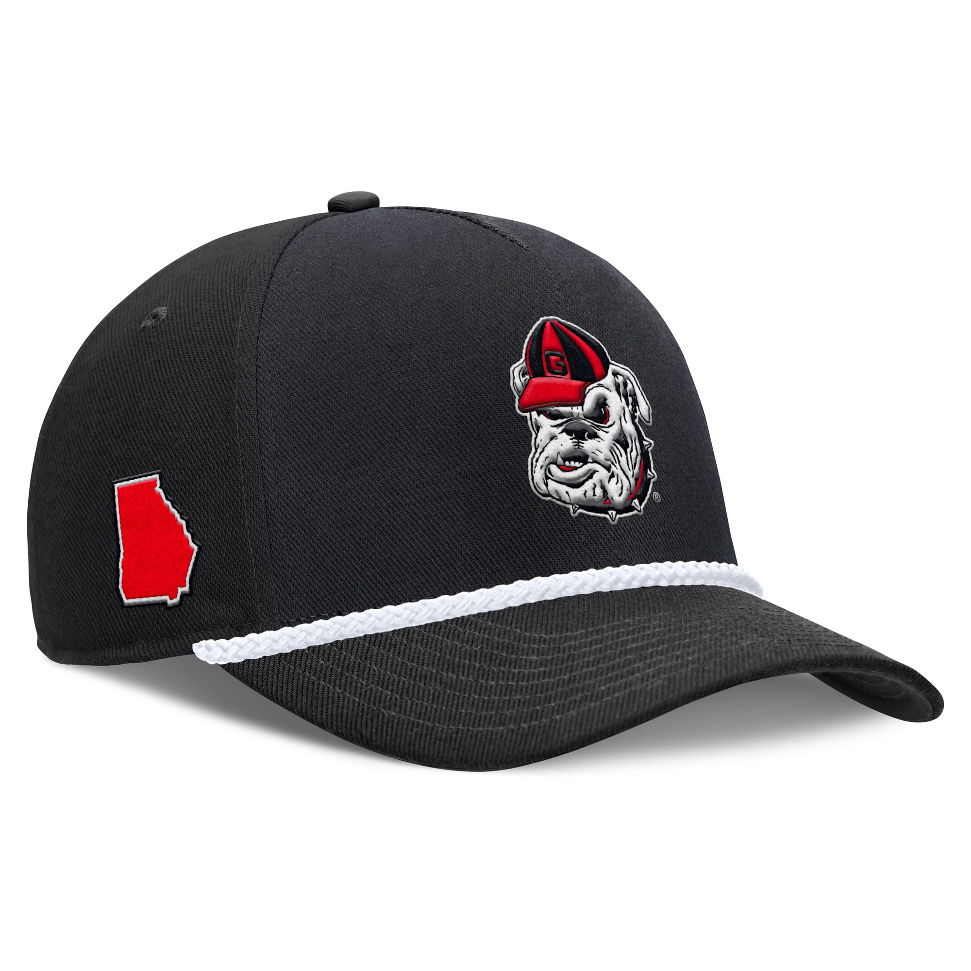 Unisex Nike Black Georgia Bulldogs 2026 Basketball Refresh 5-Panel Rope Rise Hat