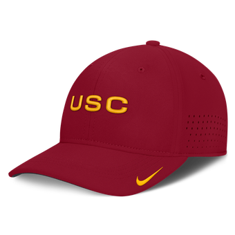 Men's Nike Crimson USC Trojans Gameday Aerobill Swooshflex Dri-FIT Hat