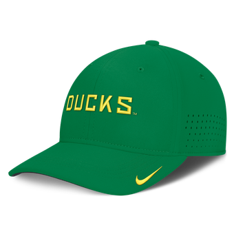 Men's Nike Green Oregon Ducks Gameday Aerobill Swooshflex Dri-FIT Hat