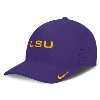 Men's Nike Purple LSU Tigers Gameday Aerobill Swooshflex Dri-FIT Hat