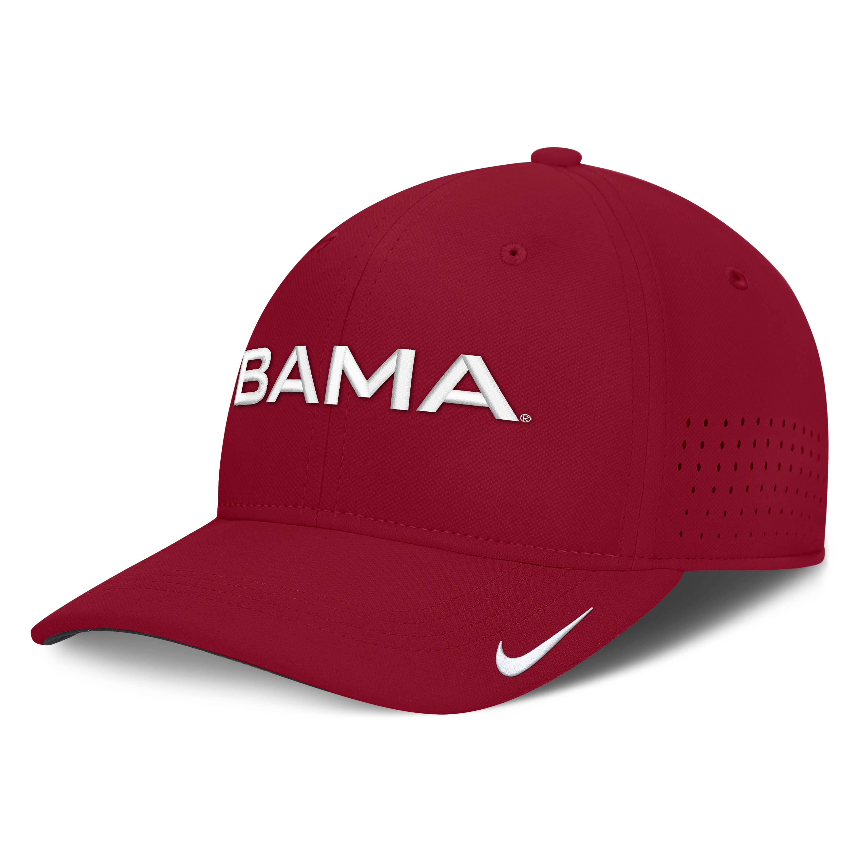 Men's Nike Crimson Alabama Crimson Tide Gameday Aerobill Swooshflex Dri-FIT Hat