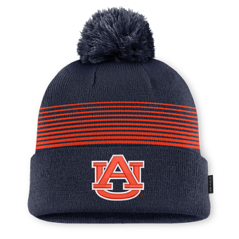 Unisex Nike Navy Auburn Tigers 2026 On-Field Cuffed Knit Hat with Pom