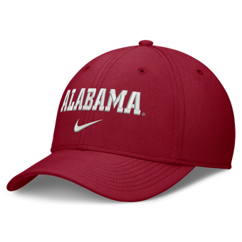 Men's Nike Crimson Alabama Crimson Tide Rise On-Field SwooshFlex Dri-FIT Flex Hat