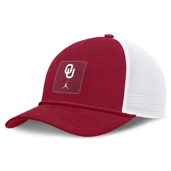 Unisex Jordan Brand Crimson Oklahoma Sooners 2026 On-Field Gameday Rope Trucker Adjustable Hat