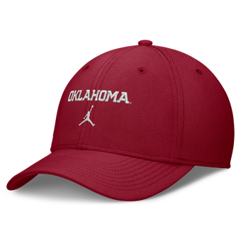 Men's Jordan Brand Crimson Oklahoma Sooners Rise On-Field SwooshFlex Dri-FIT Flex Hat