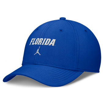 Men's Jordan Brand Royal Florida Gators Rise On-Field SwooshFlex Dri-FIT Flex Hat