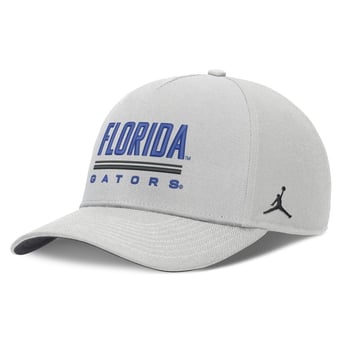 Men's Jordan Brand  Gray Florida Gators 2026 Sideline Dri-FIT Rise Adjustable Hat
