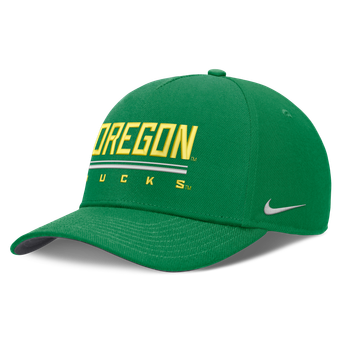 Men's Nike  Green Oregon Ducks 2026 Sideline Dri-FIT Rise Adjustable Hat