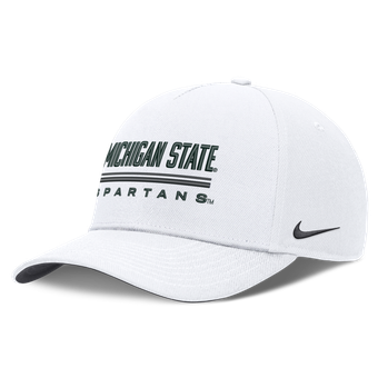 Men's Nike  White Michigan State Spartans 2026 Sideline Dri-FIT Rise Adjustable Hat
