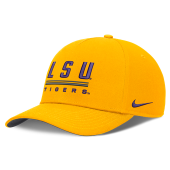 Men's Nike  Gold LSU Tigers 2026 Sideline Dri-FIT Rise Adjustable Hat