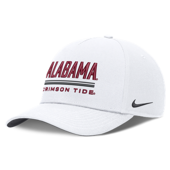 Men's Nike  White Alabama Crimson Tide 2026 Sideline Dri-FIT Rise Adjustable Hat