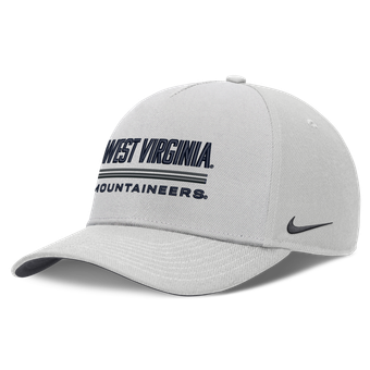 Men's Nike  Gray West Virginia Mountaineers 2026 Sideline Dri-FIT Rise Adjustable Hat