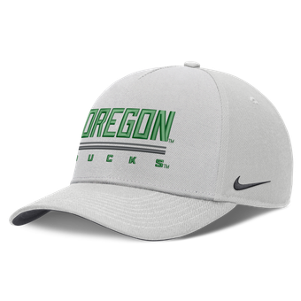 Men's Nike  Gray Oregon Ducks 2026 Sideline Dri-FIT Rise Adjustable Hat
