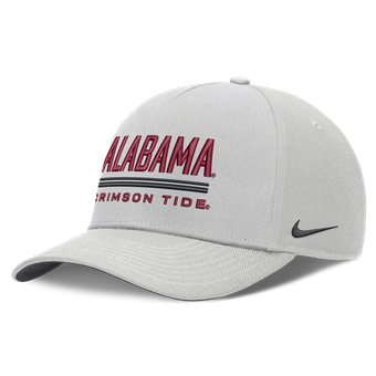 Men's Nike  Gray Alabama Crimson Tide 2026 Sideline Dri-FIT Rise Adjustable Hat