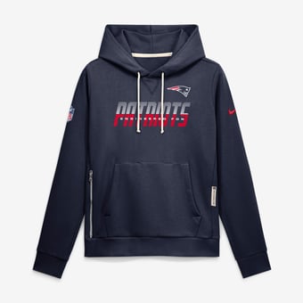 Women's Nike Navy New England Patriots Sideline Standard Issue Dri-FIT Hoodie