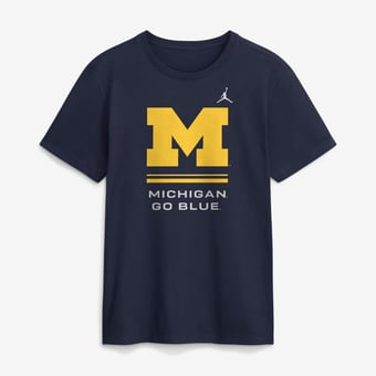 Men's Jordan Brand Navy Michigan Wolverines 2026 Sideline Dri-FIT T-Shirt