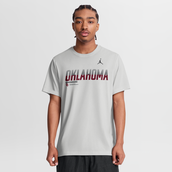 Men's Jordan Brand Gray Oklahoma Sooners Sideline Legend Dri-FIT T-Shirt