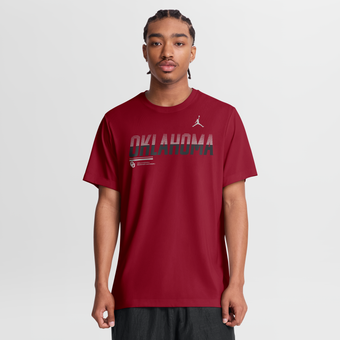 Men's Jordan Brand Crimson Oklahoma Sooners Sideline Legend Dri-FIT T-Shirt