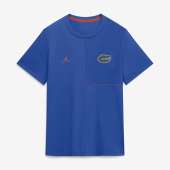 Men's Jordan Brand Royal Florida Gators 2026 Sideline UV Dri-FIT Coaches Shirt
