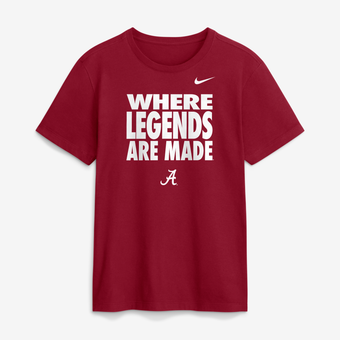 Men's Nike Crimson Alabama Crimson Tide 2026 Sideline Dri-FIT Slogan T-Shirt