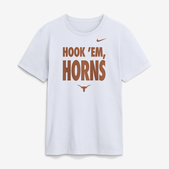 Men's Nike White Texas Longhorns 2026 Sideline Dri-FIT Slogan T-Shirt