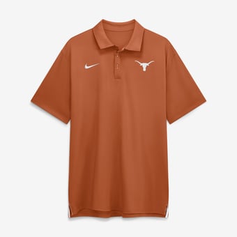 Men's Nike Texas Orange Texas Longhorns 2026 Sideline Tour Dri-FIT Polo