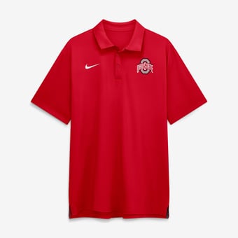 Men's Nike Scarlet Ohio State Buckeyes 2026 Sideline Tour Dri-FIT Polo