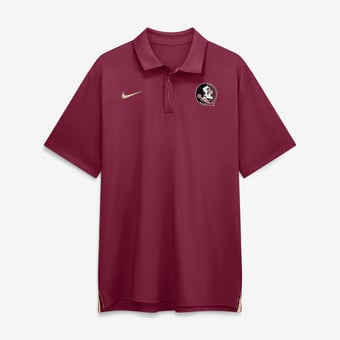 Men's Nike Garnet Florida State Seminoles 2026 Sideline Tour Dri-FIT Polo