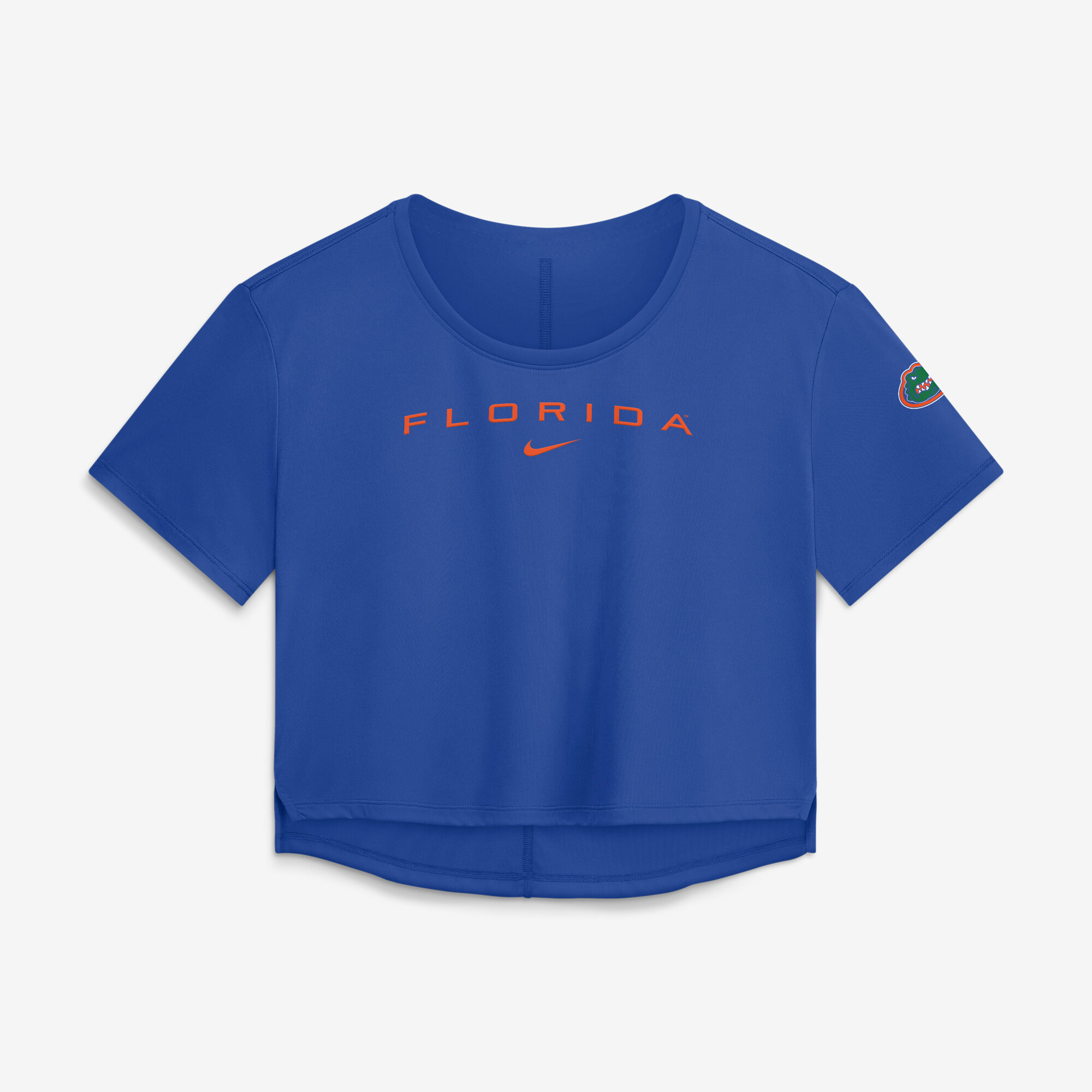 Women's Nike Royal Florida Gators Premium Performance Dri-FIT Cropped Top