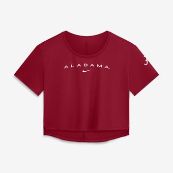 Women's Nike Crimson Alabama Crimson Tide Premium Performance Dri-FIT Cropped Top