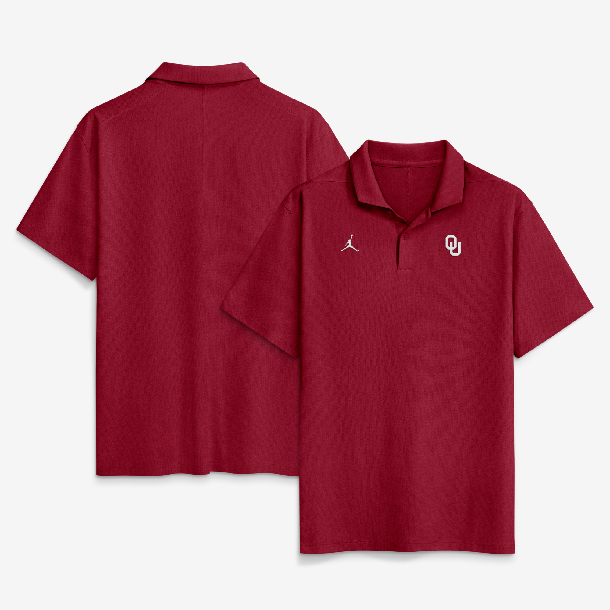 Men's Jordan Brand Crimson Oklahoma Sooners Primetime Victory Plus Dri-FIT Polo