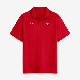 Men's Nike Scarlet Ohio State Buckeyes Primetime Victory Plus Dri-FIT Polo