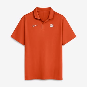 Men's Nike Orange Clemson Tigers Primetime Victory Plus Dri-FIT Polo