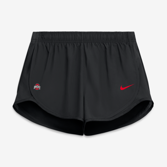 Women's Nike Black Ohio State Buckeyes Tempo Mid-Rise Dri-FIT Shorts