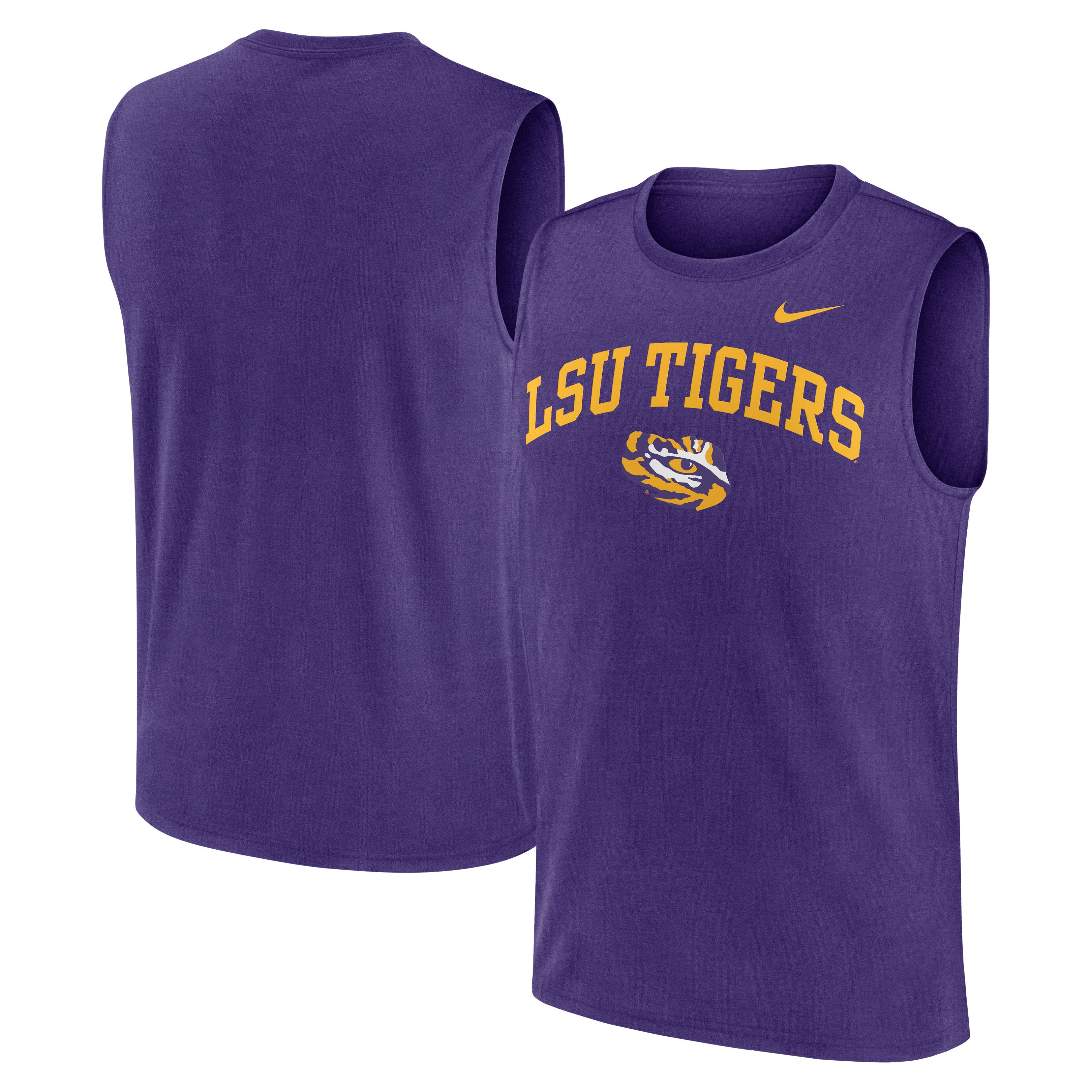 Men's Nike Purple LSU Tigers Primetime Legend Arch Dri-FIT Muscle Tank Top