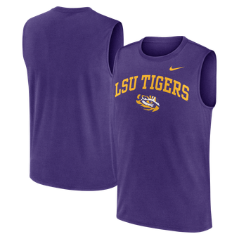 Men's Nike Purple LSU Tigers Primetime Legend Arch Dri-FIT Muscle Tank Top