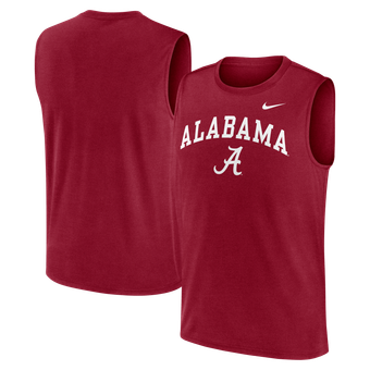 Men's Nike Crimson Alabama Crimson Tide Primetime Legend Arch Dri-FIT Muscle Tank Top