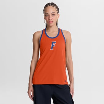 Women's Jordan Brand  Orange/Royal Florida Gators Tri-Blend Dri-FIT Racerback Tank Top
