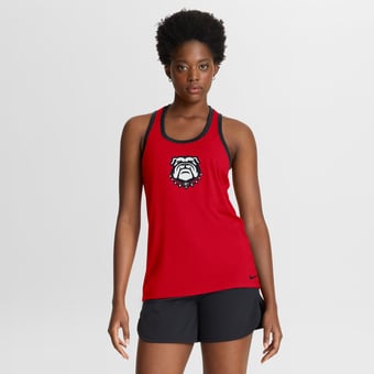 Women's Nike  Red Georgia Bulldogs Reversible Racerback Tank Top