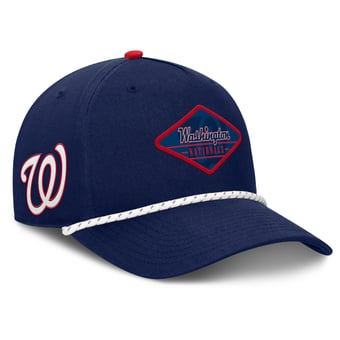 Men's Fanatics  Navy Washington Nationals Two-Seam Adjustable Hat