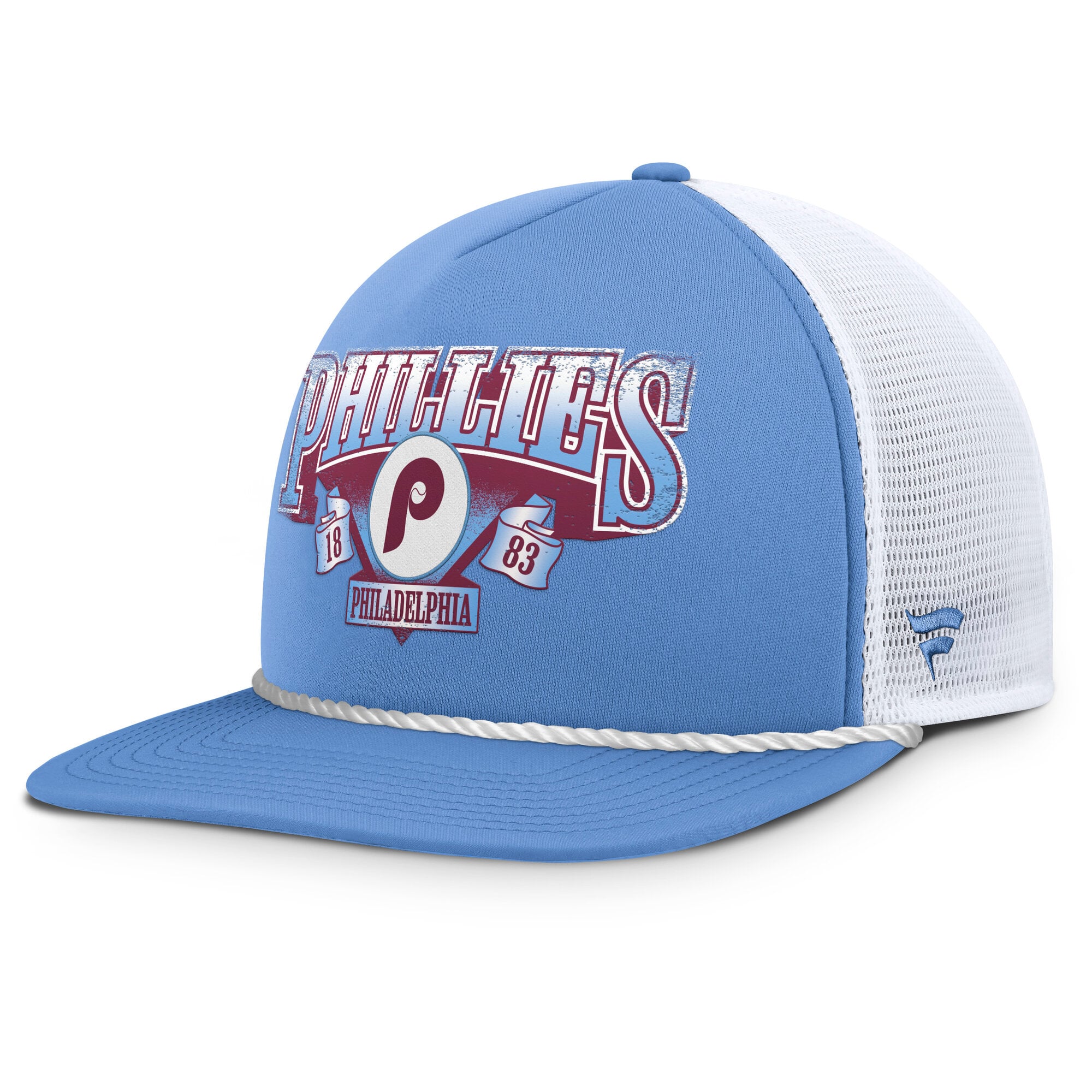 Men's Fanatics Light Blue/White Philadelphia Phillies Recall Snapback Hat